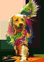 Hond Huisdier Pop Art WPAP