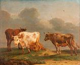 Vier koeien in de wei, Paulus Potter, 1651 van Meesterlijcke Meesters thumbnail