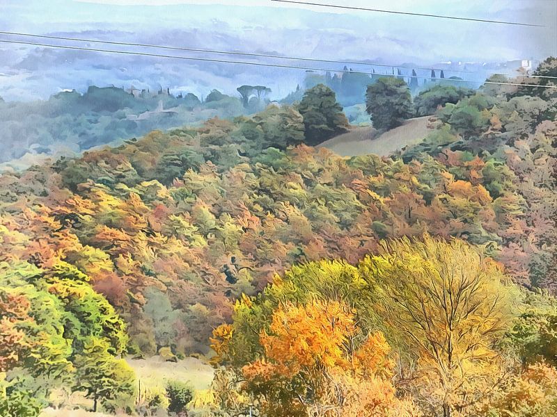 La Toscane en automne par Dorothy Berry-Lound