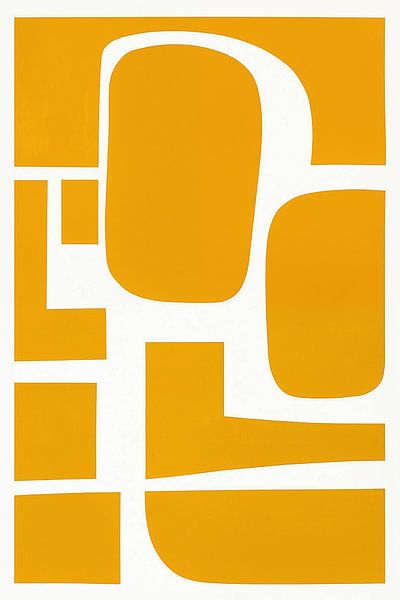 Abstrait Architecture minimaliste en jaune moutarde par Frank Daske | Foto & Design