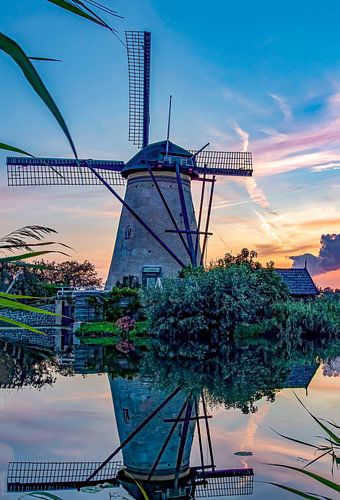Mill children's dike during sunset