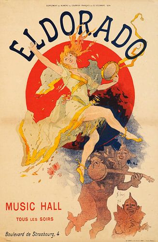 Eldorado, Music Hall tous les soirs JULES CHERET (CHÉRET)1894