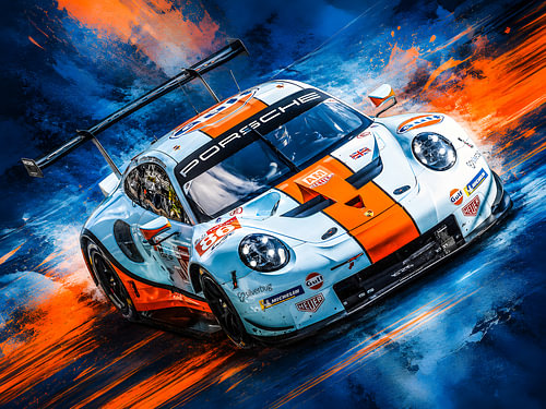 PORSCHE RSR GTE LE MANS 2019 GULF