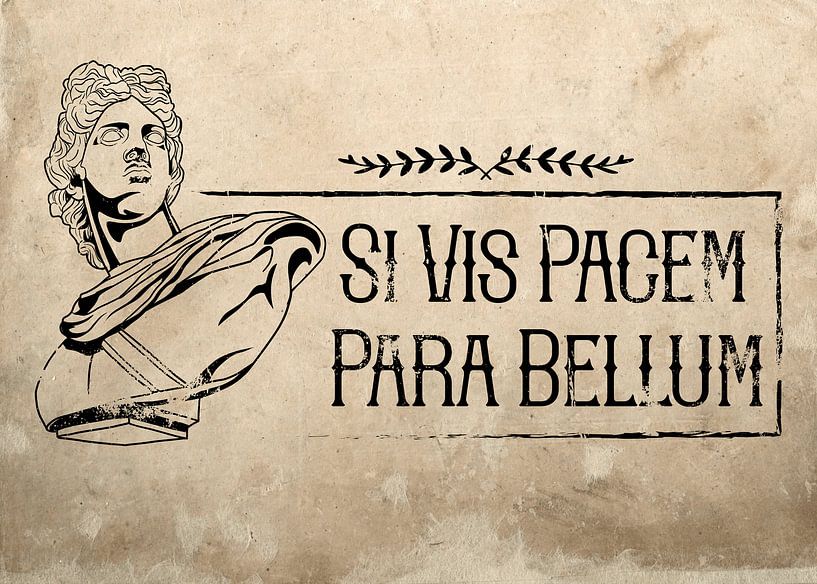 Lateinischer Spruch Si Vis Pacem Para Bellum von Pixelbull Design