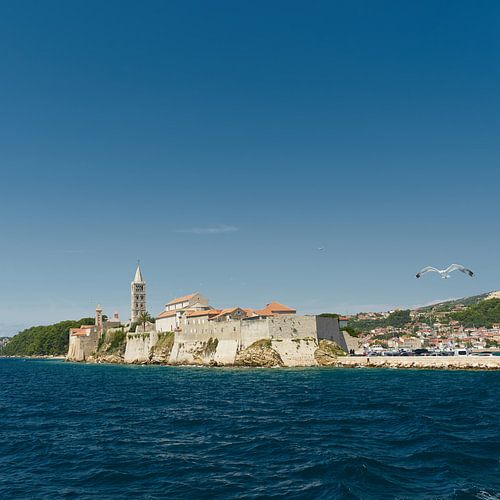 Oude binnenstad van Rab in Kroatië