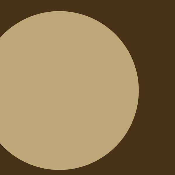 Rond en beige II par Lily van Riemsdijk - Art Prints with Color