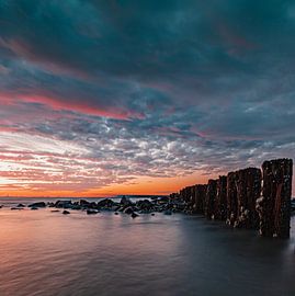 Die Wellenbrecher auf dem Westbär von Wesley Kole