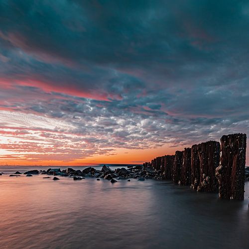 The breakwaters on the West Bear