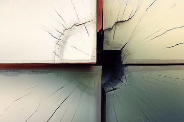 Abstract hout van Ton Kuijpers