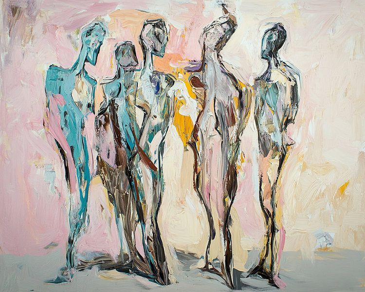Five Figures in Motion by Art Whims
