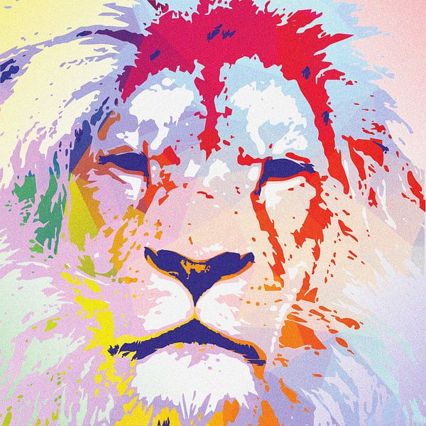 Löwe Multicolor von Henk Bouckaert