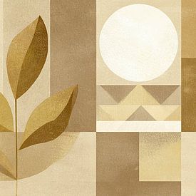 Organic Forms and Warmth van ARTEO Schilderijen