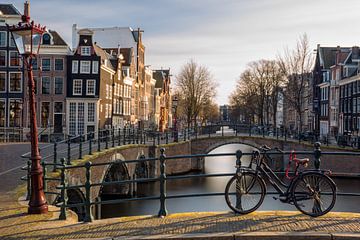 Sunset Bike - Leidsegracht Amsterdam von Thomas van Galen