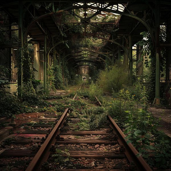 Einsame Gleise von Poster Art Shop