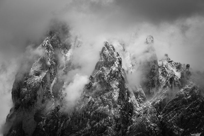 Majestueuze Dolomieten (Torri del Sella) van Max Schiefele