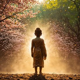 Dromende buddha van Art Twist by M