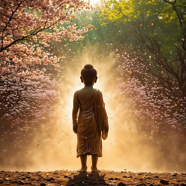 Bouddha rêveur par Art Twist by M