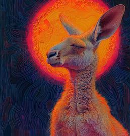 Neon Känguru | Neon Dream Bounce von Kunst Laune