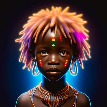 Futuristisches Porträt Afrikanischer Junge 2 von All Africa