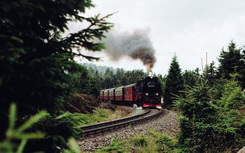 Chemin de fer avec wagons dans le Harz