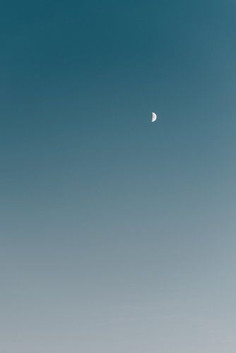 Sunset moon by Elise van Gils