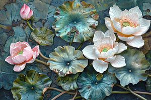 Japanische Malerei Blumen