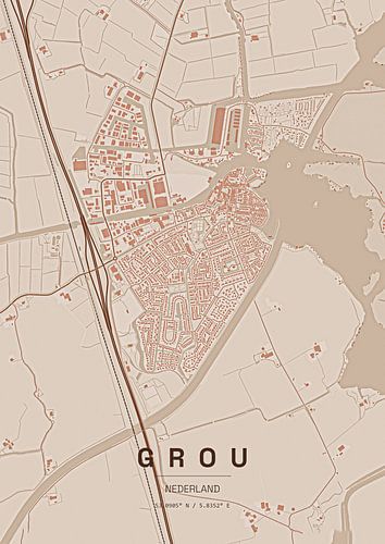 Lageplan von Grou