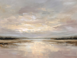 Neutraal, abstract landschap van IamHomeStudio
