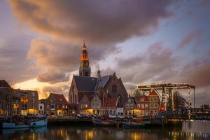 Maassluis bei Sonnenuntergang