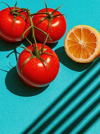 Tomate et agrumes sur Franka Poulain