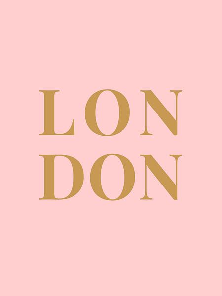 LONDON (in roze goud) van MarcoZoutmanDesign