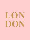 LONDON (in roze goud) van MarcoZoutmanDesign thumbnail