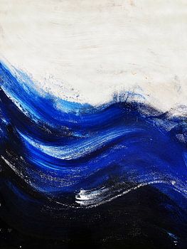 Wellen des Meeres - abstrakte Malerei