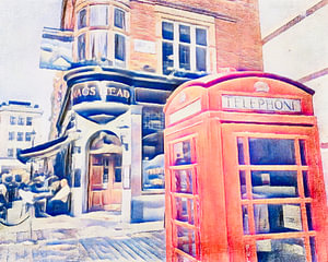 Rote Telefonzelle in London