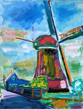 Hollandse molen van Simon Borst