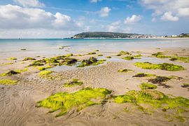 Plage du Porzic at low tide, Morgat, Brittany by Christian Müringer