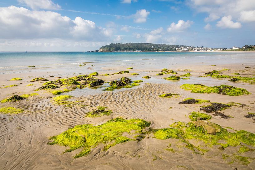 Plage du Porzic at low tide, Morgat, Brittany by Christian Müringer