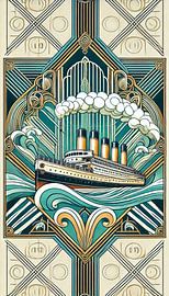Art Deco Steamship von Eric Nagel