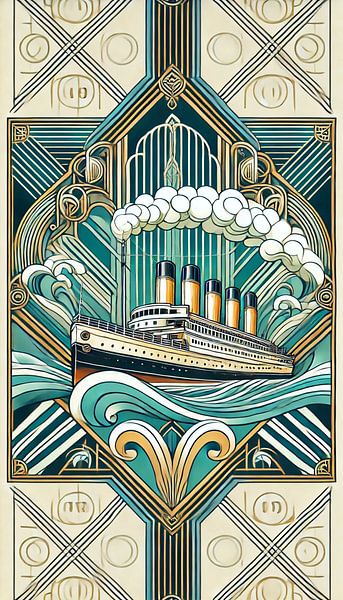 Art Deco Steamship von Eric Nagel