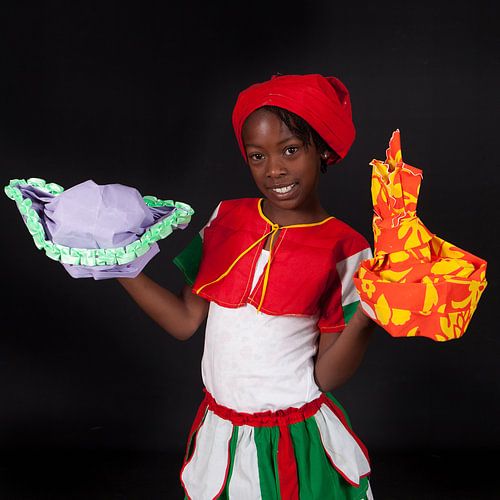 Portret van jonge Angisa vouwster