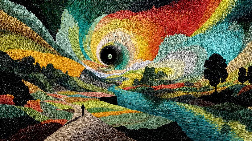 bunte fiktive Landschaft von Egon Zitter