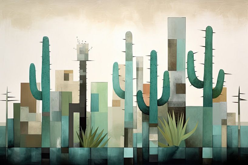 Cactus abstrait par Bert Nijholt