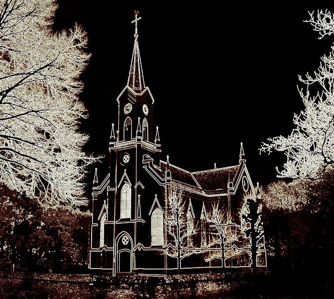 Kirche in Neerijnen. von Jose Lok