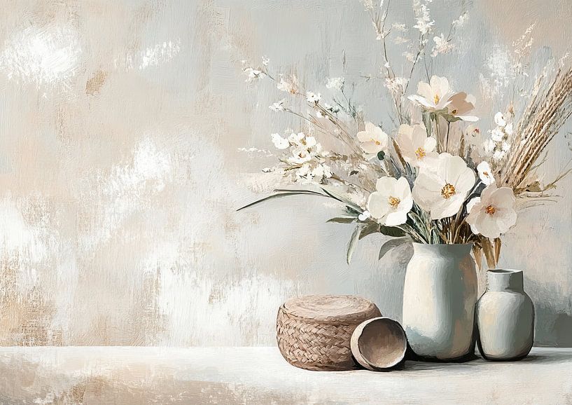 Flower painting 84.6174 by ARTEO Paintings