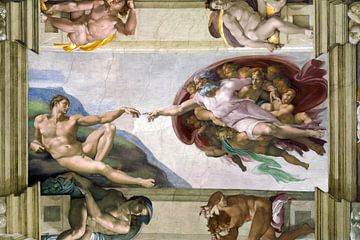 Michelangelo. Sistine Chapel, Adam's Creation