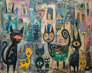 Whimsical Cats Urban Dance