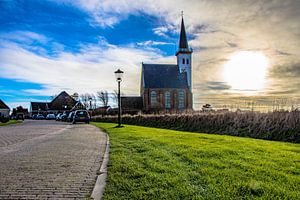 Kerkje Den Hoorn, Texel van Dick Hooijschuur