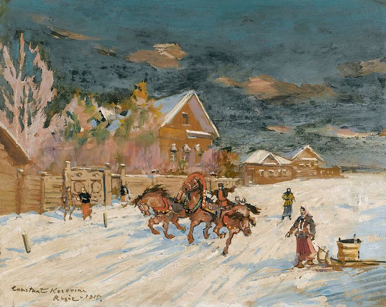 Konstantin Alexeyevich Korovin - Winter Landscape by Peter Balan