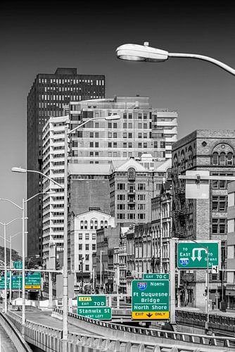 Pittsburgh Downtown Perspectief - colorkey