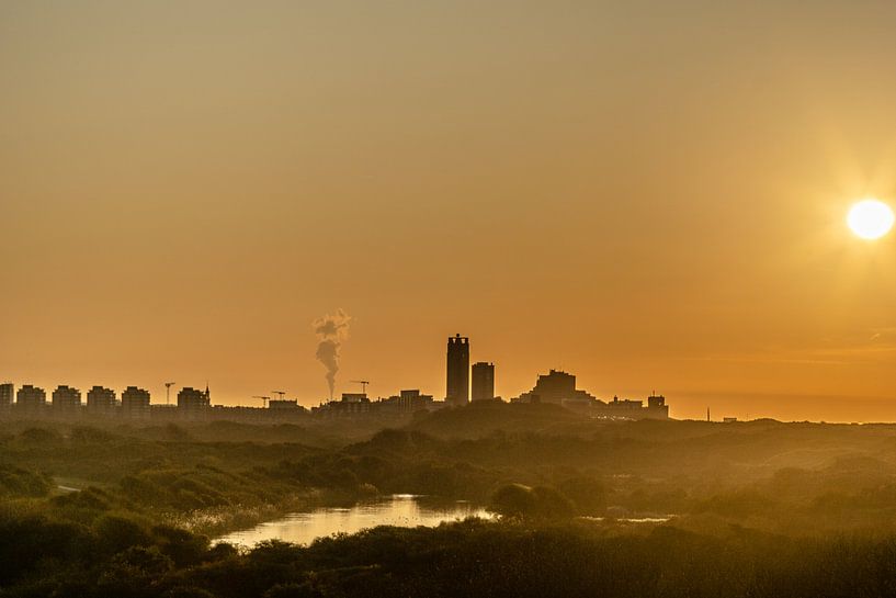 Coucher de soleil à Scheveningen par Kristiaan Hartmann